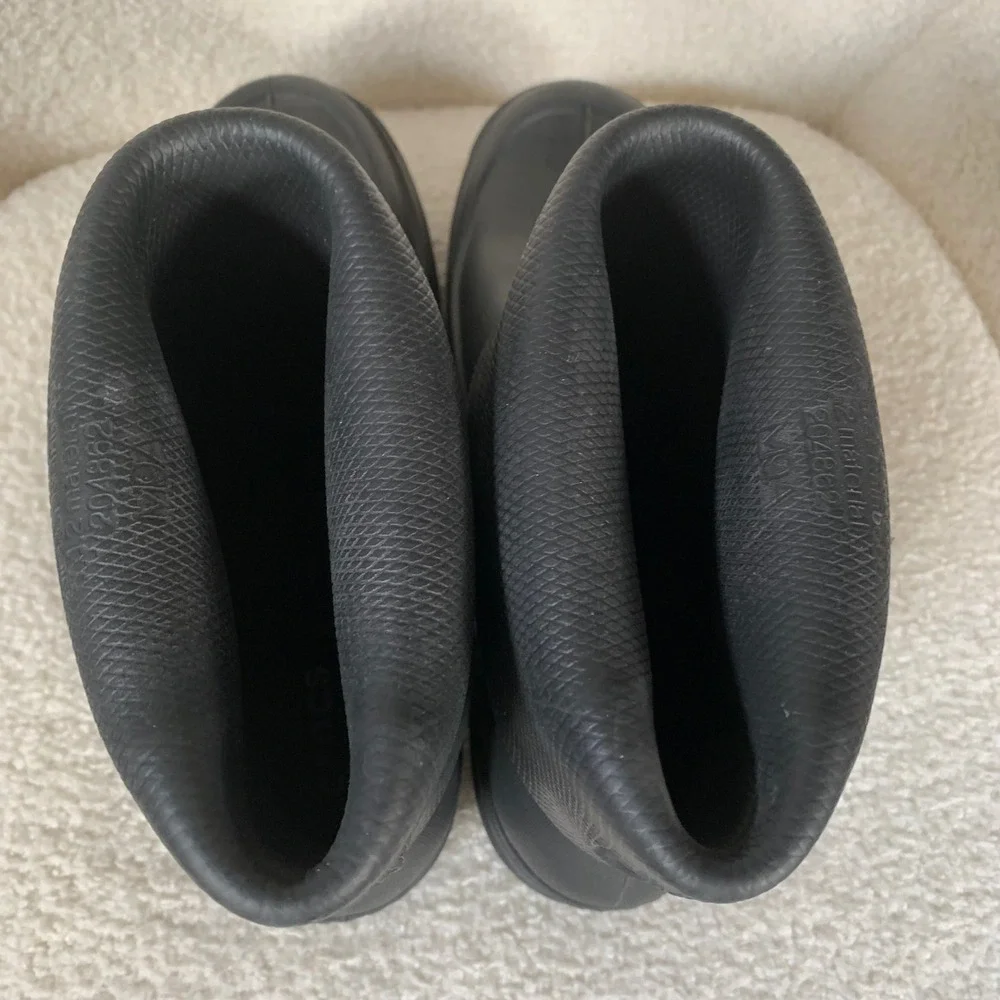 Crocs Allcast Rain Boots Black Mens 9 Rubber Waterproof Slip On Pull On Rainboot